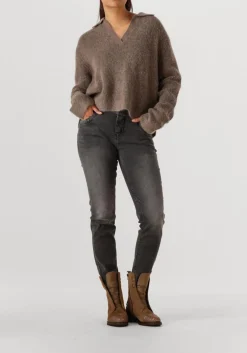 MOS MOSH slim fit jeans mmnaomi perla grigio jeans antraciet