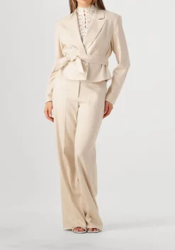 AAIKO pantalon sonja stripe vis 526 beige Outlet