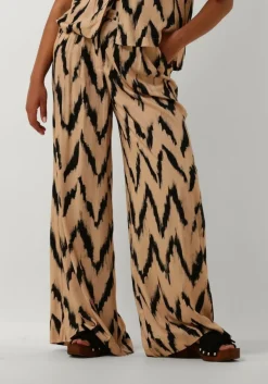 AAIKO wijde broek frederique ikat vis 528 beige New