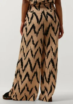 AAIKO wijde broek frederique ikat vis 528 beige New