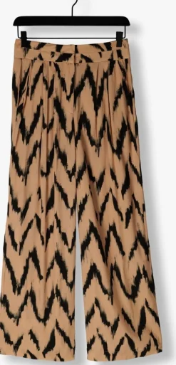 AAIKO wijde broek frederique ikat vis 528 beige New