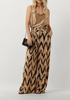 AAIKO wijde broek frederique ikat vis 528 beige New