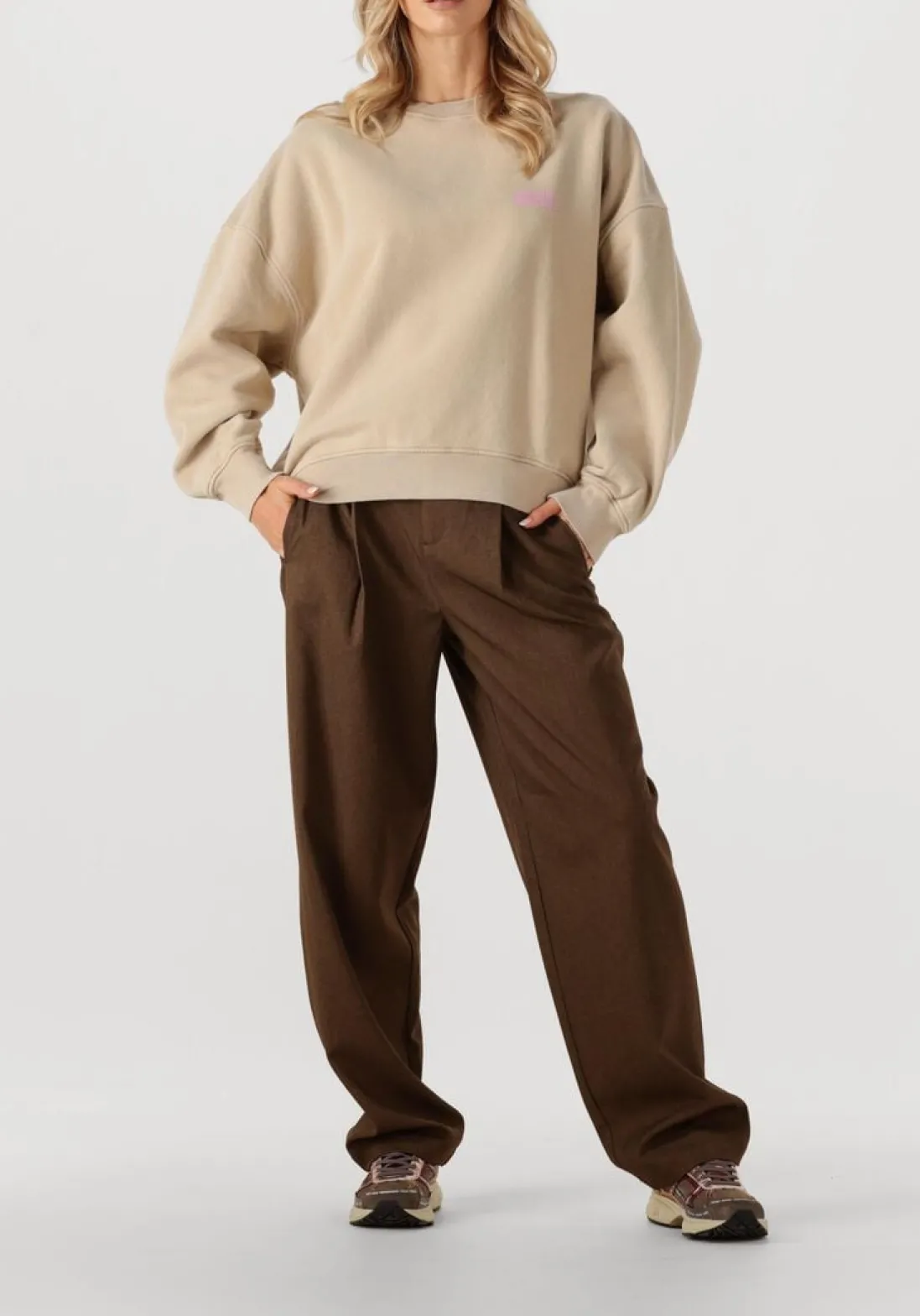 AMERICAN VINTAGE trui plizzy beige Discount