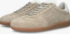 BLACKSTONE lage sneakers lime wren perf woman beige New