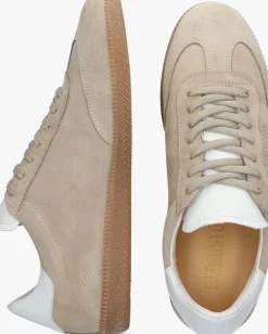 BLACKSTONE lage sneakers lime wren perf beige