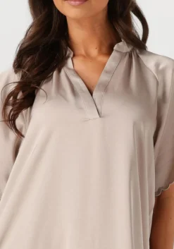 BRUUNS BAZAAR mini jurk wendis dress beige Clearance