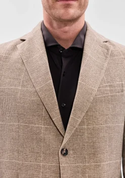 CIRCOLO colberts fleece blazer beige