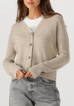 CLOSED trui v neck cardigan beige Hot