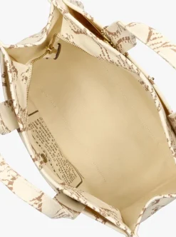 COACH handtas maxi signature canvas cargo tote beige