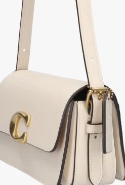 COACH schoudertas zoe shoulder bag beige Discount