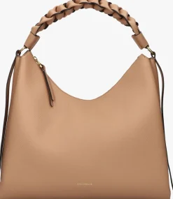 COCCINELLE schoudertas double grainy beige Discount