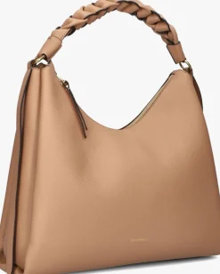 COCCINELLE schoudertas double grainy beige Discount