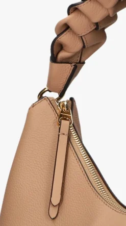 COCCINELLE schoudertas double grainy beige Discount