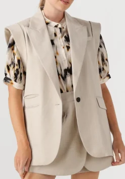 CO'COUTURE blazer lisacc linen wing vest beige Hot