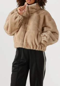 CO'COUTURE faux fur jas fera faux fur jacket beige Discount