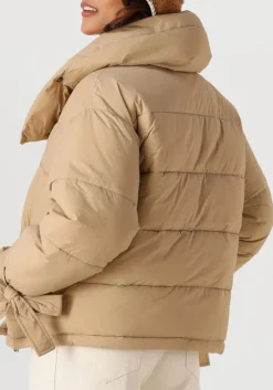 CO'COUTURE gewatteerde jas megan cropped puffer jacket beige Hot