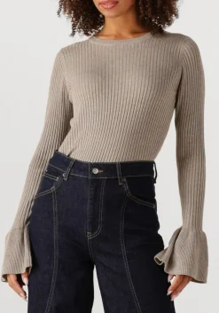 CO'COUTURE top balin wide cuff knit beige Hot