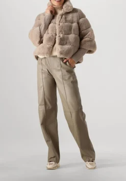 DANTE6 trui rayure oversized sweater beige