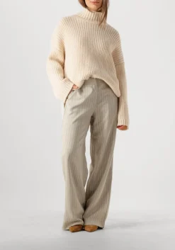 DANTE6 trui rayure oversized sweater beige