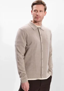 FILLING PIECES trui knit dress shirt beige Hot