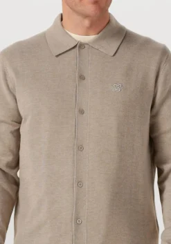 FILLING PIECES trui knit dress shirt beige Hot
