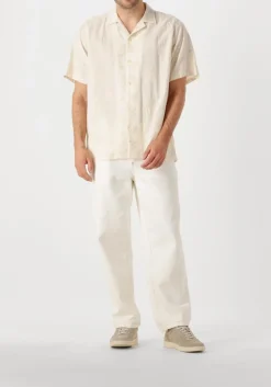 FORÉT forét casual overhemd peer flower jacquard ss shirt beige Discount