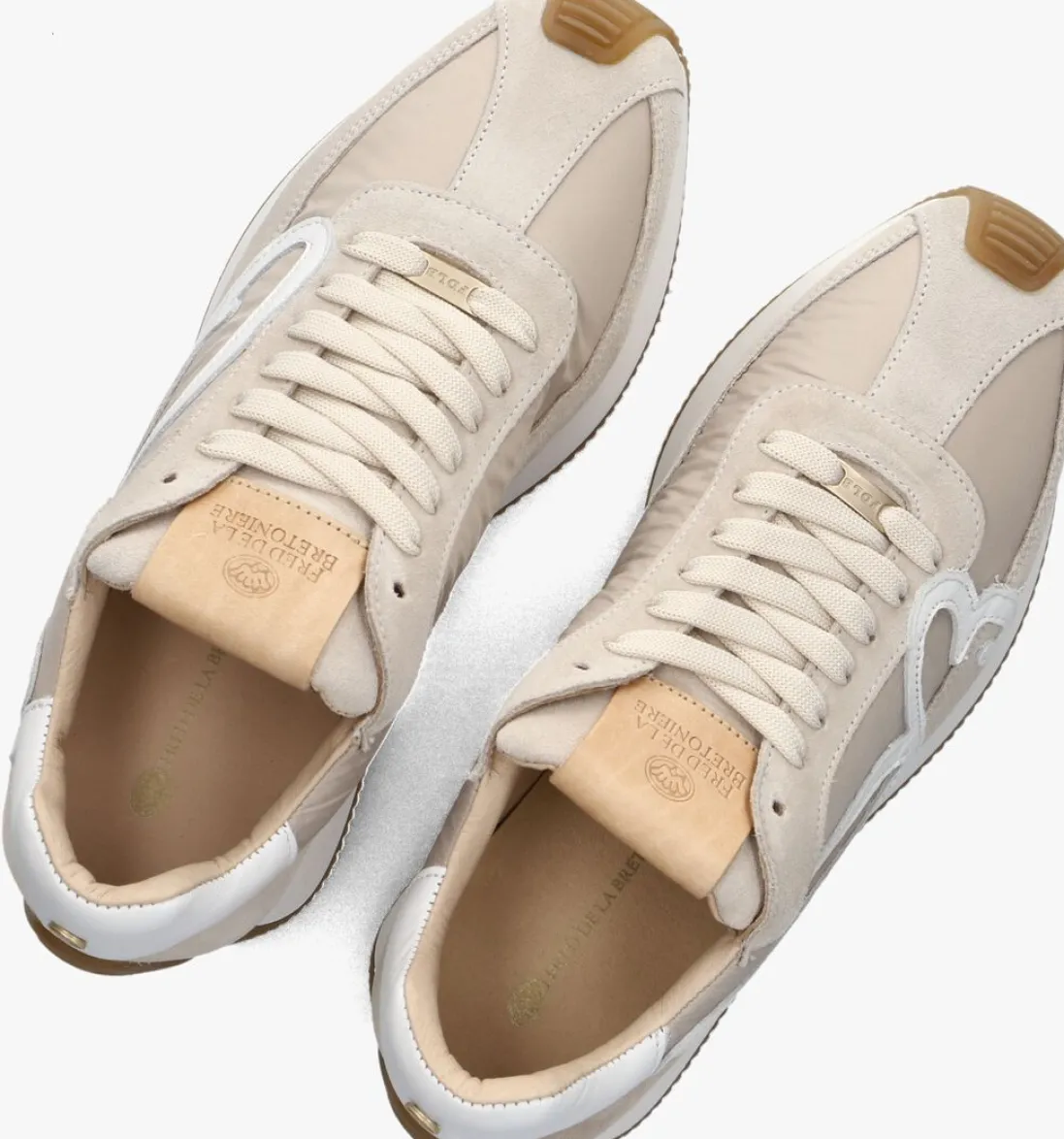 FRED DE LA BRETONIERE lage sneakers yentl sign beige Outlet