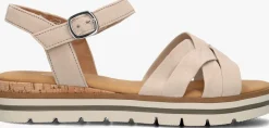 GABOR platte sandalen 083.3 beige Discount
