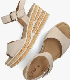 GABOR sandalen met hak 651 beige New