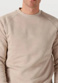 GENTI trui basic logo sweater beige Online