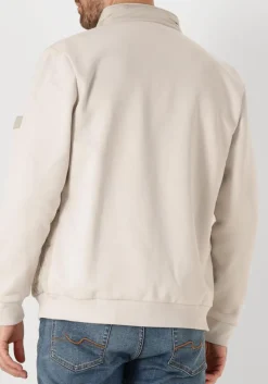 GENTILUOMO gewatteerde jas cardigan zip beige Online