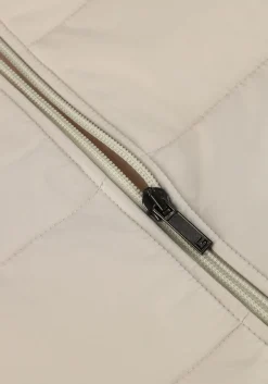 GENTILUOMO gewatteerde jas cardigan zip beige Online