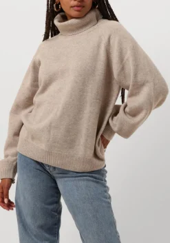 GESTUZ trui manzigz wool rollneck beige Discount