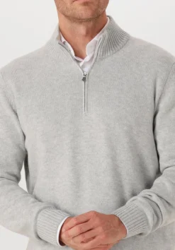 GRAN SASSO trui mock zip beige New