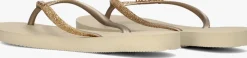 HAVAIANAS teenslippers slim glitter ii beige Online