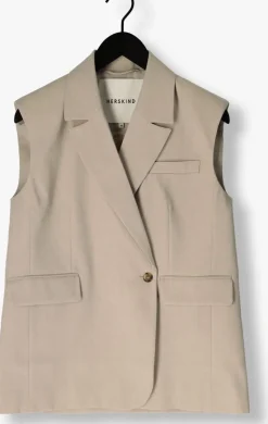 HERSKIND gilet averill vest beige Outlet