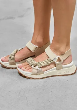 HISPANITAS platte sandalen hv253898 beige