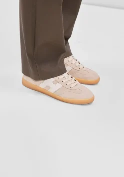 HOGAN lage sneakers cool allacciato h beige