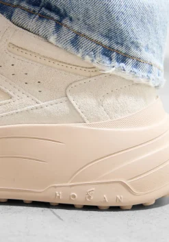 HOGAN lage sneakers h669 allacciato h beige Best