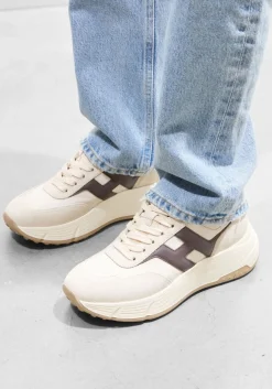 HOGAN lage sneakers h669 allacciato h beige Sale