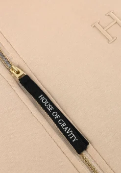 HOUSE OF GRAVITY vest tailored zip cardigan beige Online