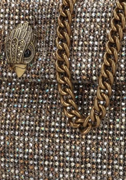 KURT GEIGER LONDON schoudertas fabric md kensington beige Discount