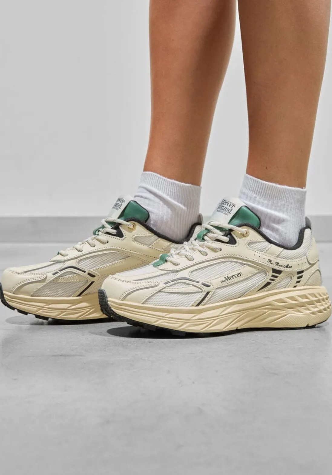 MERCER AMSTERDAM lage sneakers the re-run max nappa beige Online