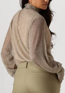 MOS MOSH blouses ximena glam ls blouse beige Best