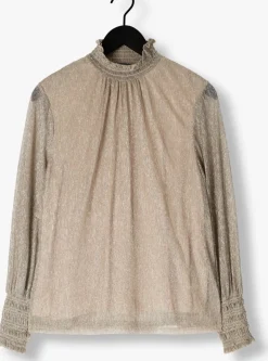 MOS MOSH blouses ximena glam ls blouse beige Best