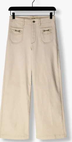 MOS MOSH wide jeans colette shimmer pants beige Hot