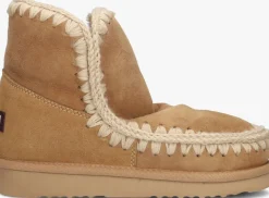 MOU vachtlaarzen eskimo 18 glitter logo beige New