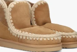 MOU vachtlaarzen eskimo 18 glitter logo beige New