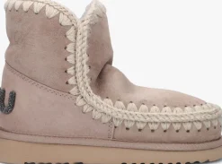 MOU vachtlaarzen eskimo 18 glitter logo beige Best