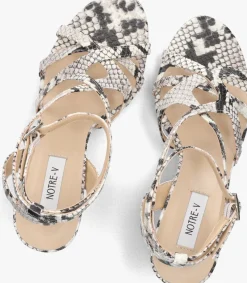 NOTRE-V sandalen met hak 42527 beige Sale